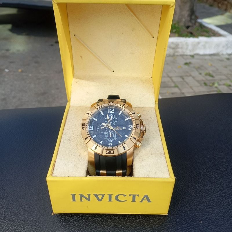Relogio Invicta Pro Diver 24985 Cronografo Dourado Novo Original Dos Eua Invicta Nunca Usado 105180073 enjoei