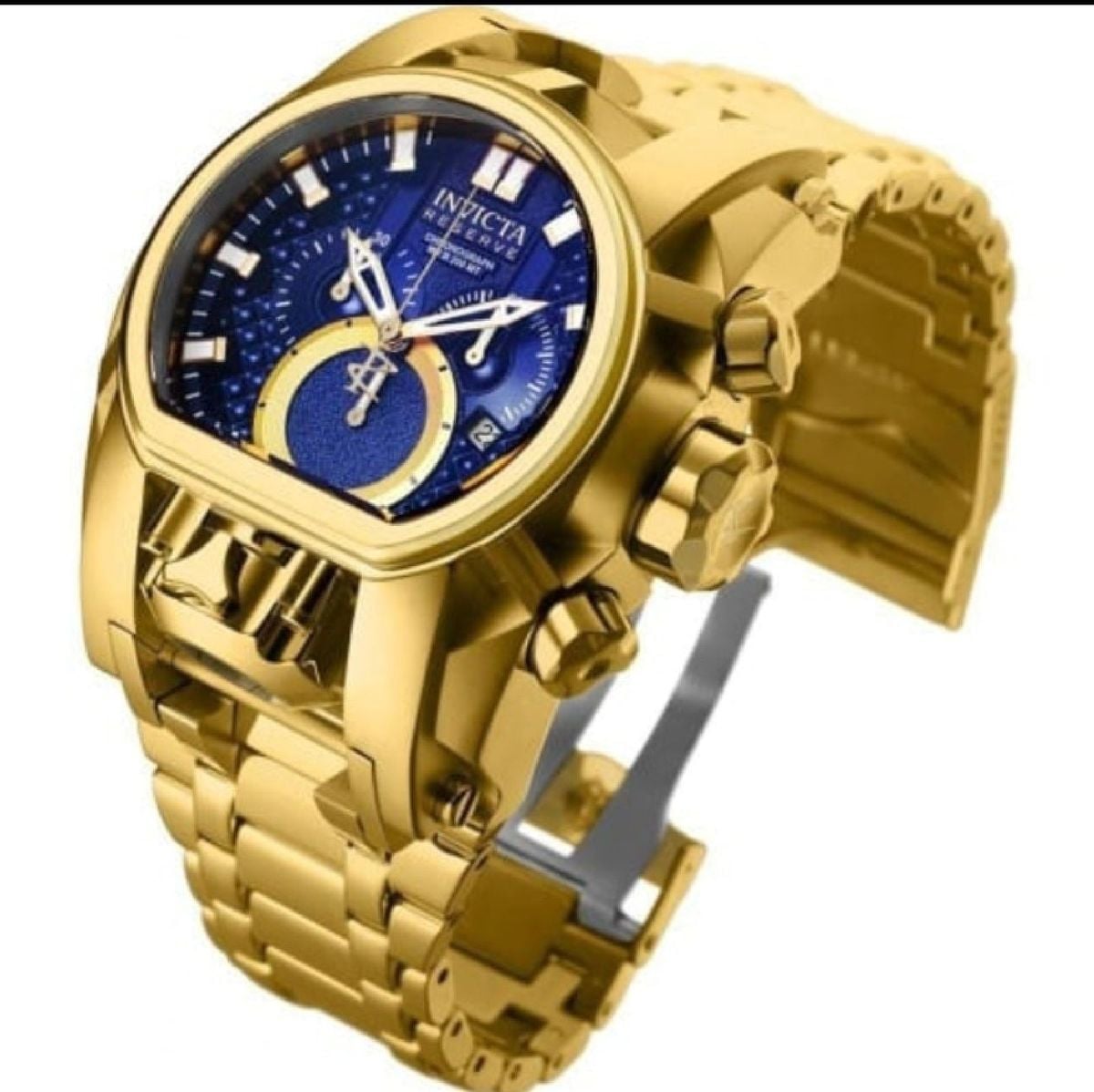 Relógio Invicta Reserve Bolt Zeus Magnum 25209 Dourado e Azul Masculino ...