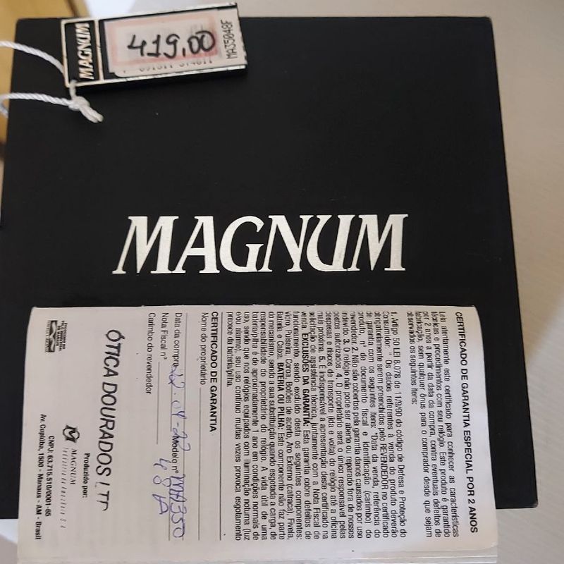 Relógio Magnum Quality Quartz | Relógio Masculino Magnum Usado 25695230 |  enjoei