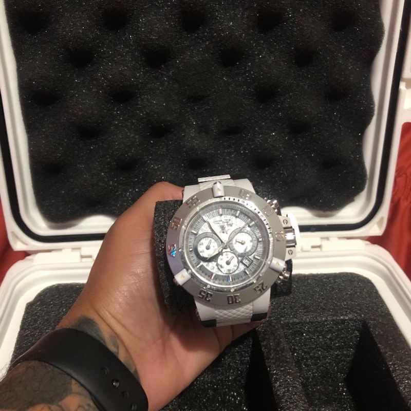 Relogio Masculino Subaqua Noma Iii Invicta 0924 Preto Branco e Prata Relogio Masculino Invicta Usado 101673514 enjoei