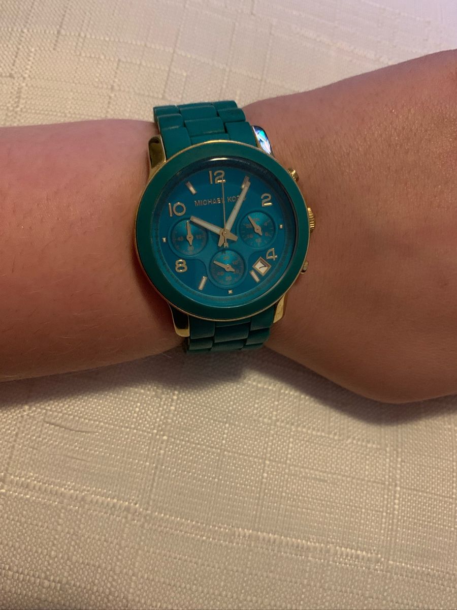 relogio michael kors azul feminino
