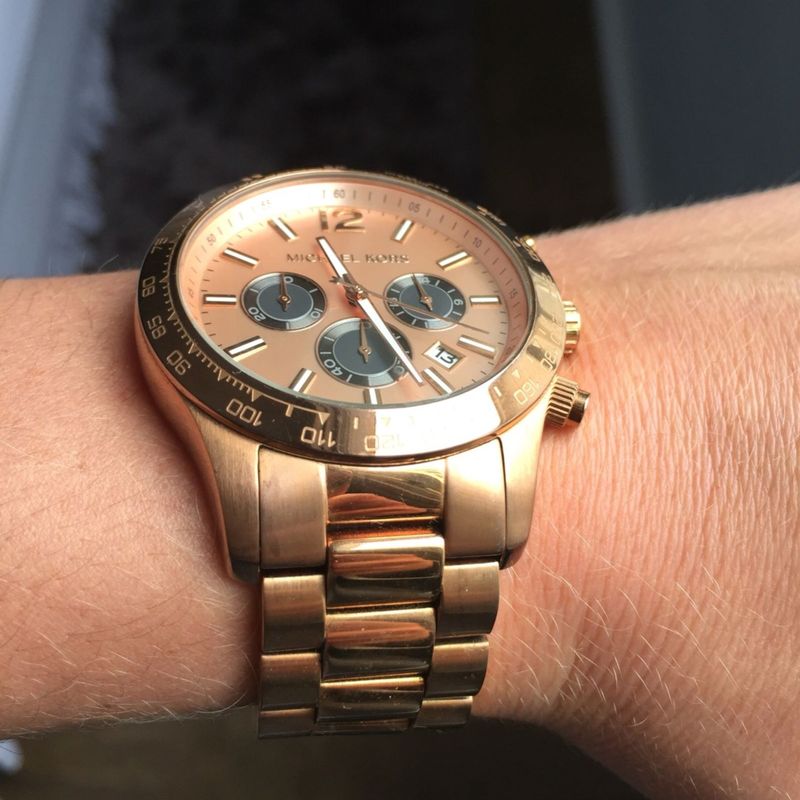 Relogio michael hot sale kors bronze