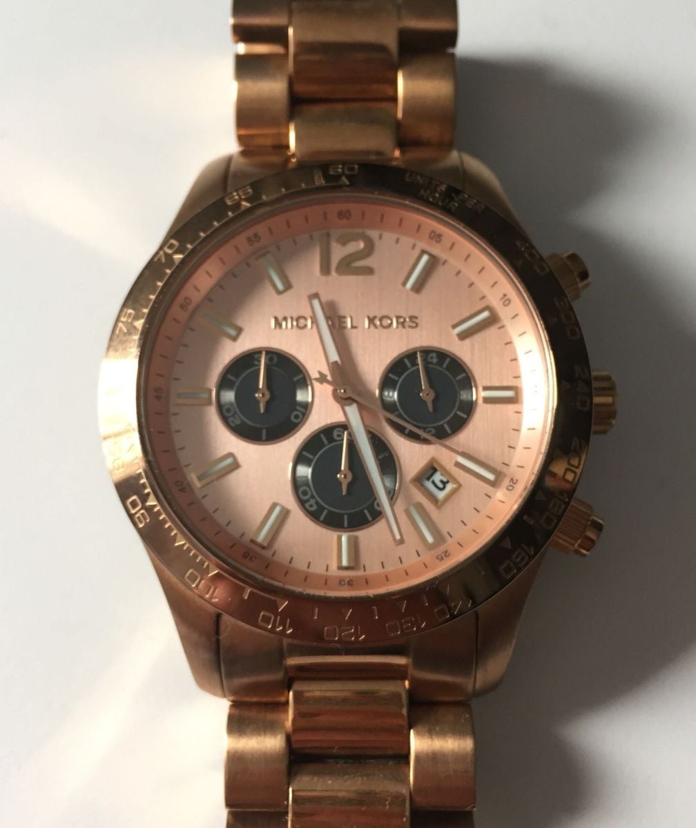 relogio michael kors feminino bronze
