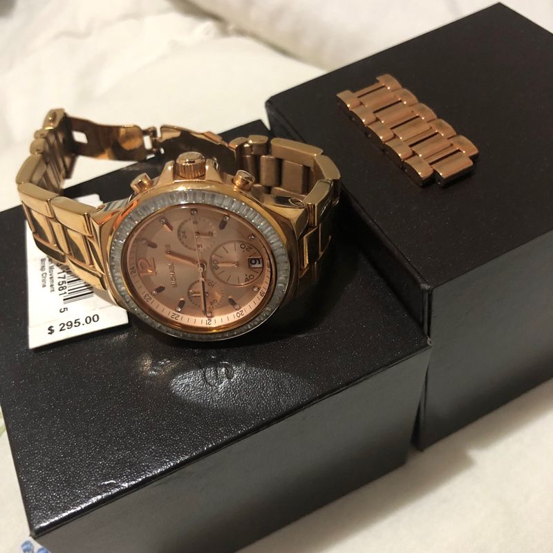 Relogio Michael Kors Feminino Rose Com Pedras Relogio Michael Kors