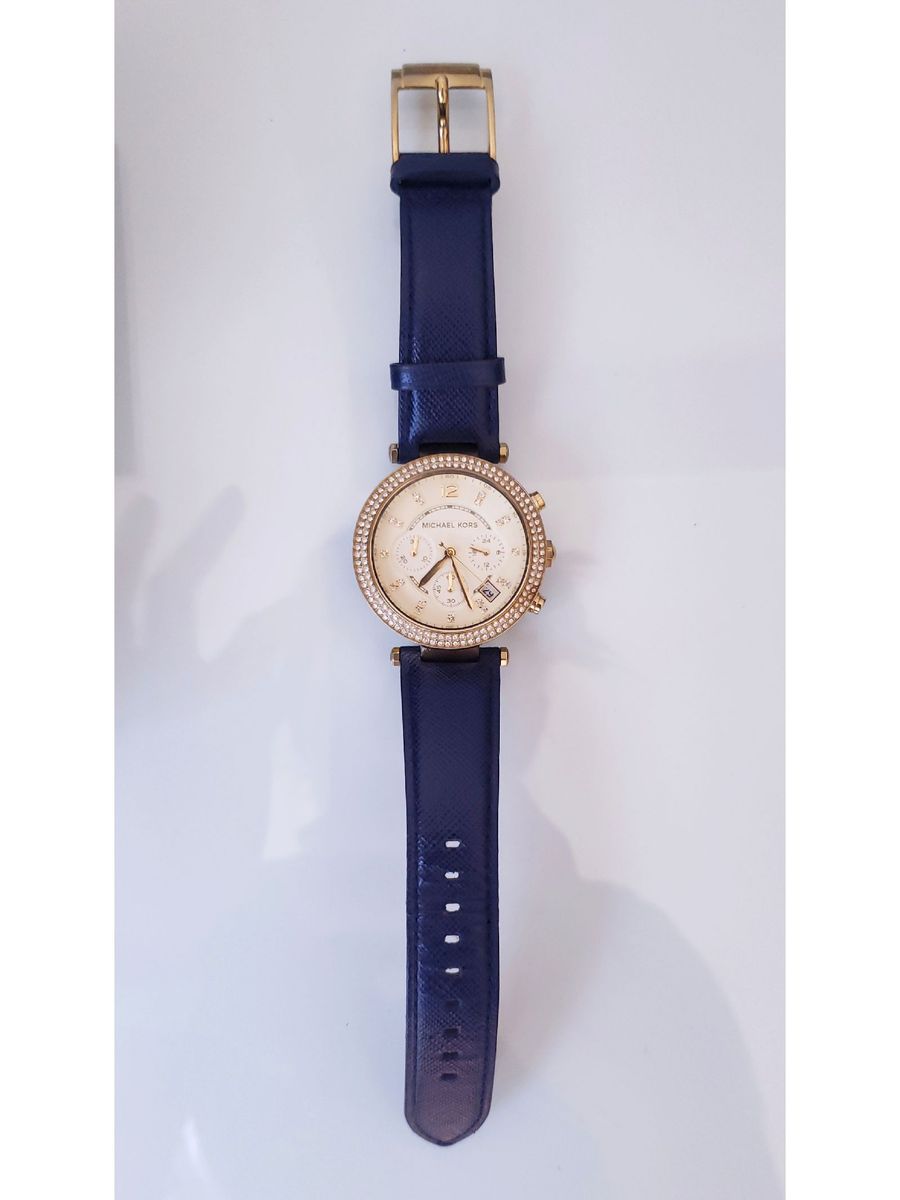 relogio michael kors pulseira azul