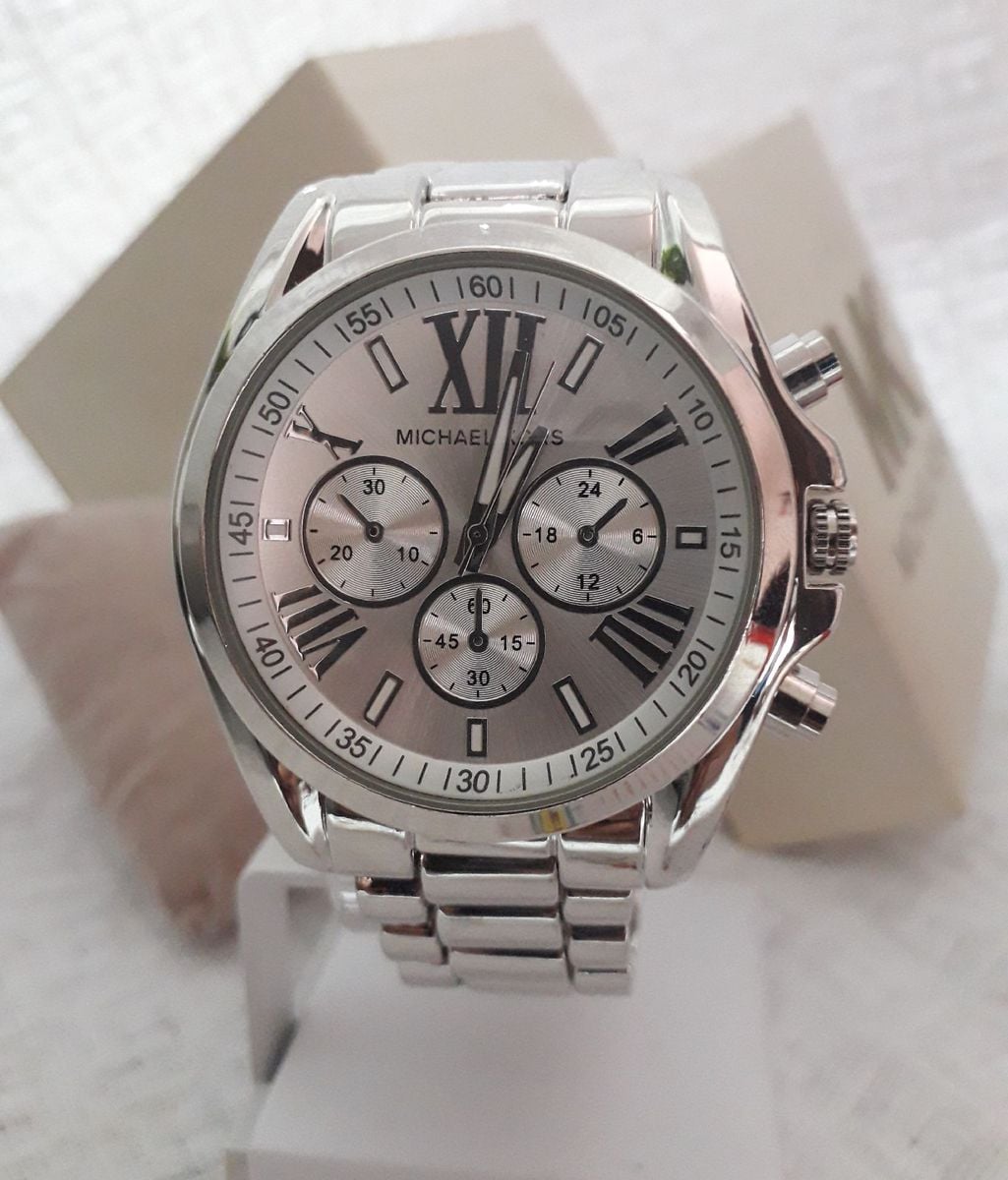 relógio michael kors feminino prata
