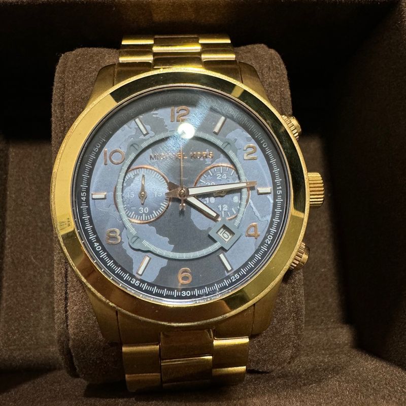 Relogio Michael Kors Mapa Mundi Original Michael Kors Nunca Usado 104566444 enjoei