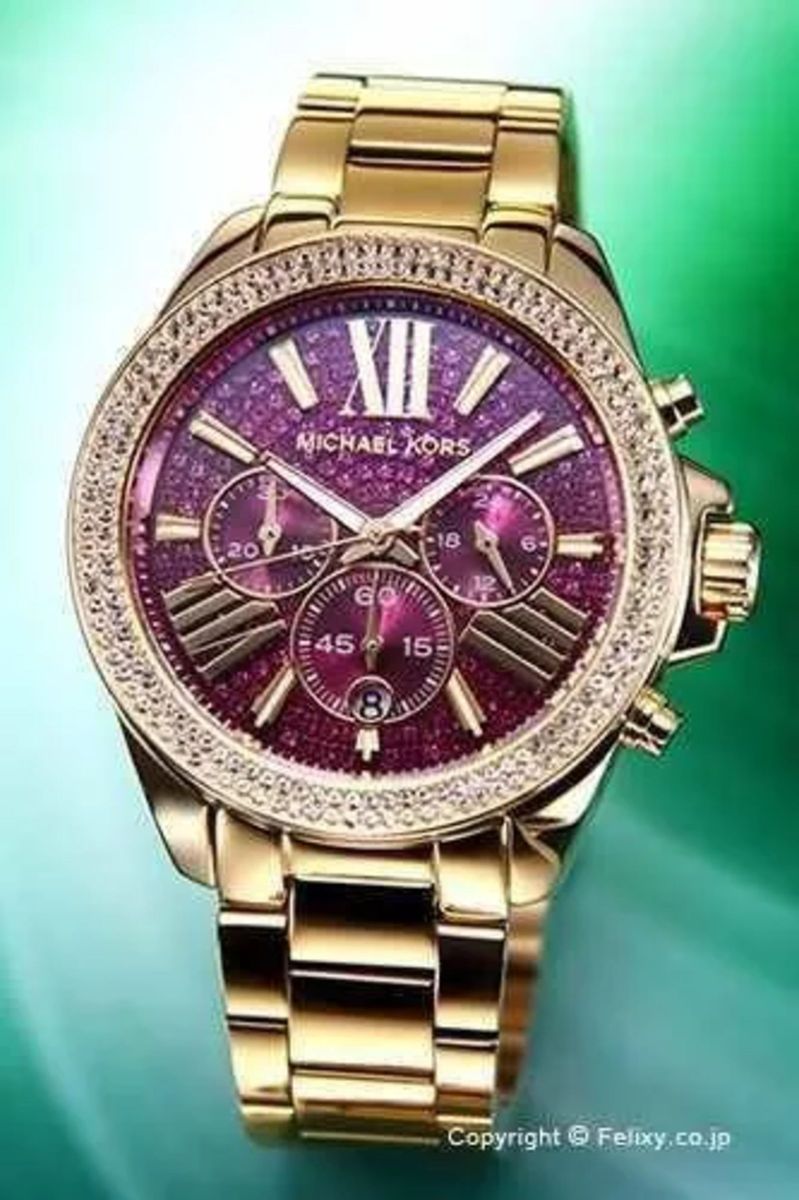 Relogio michael best sale kors roxo