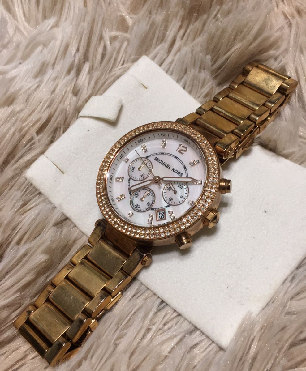 Relogio michael hot sale kors barato