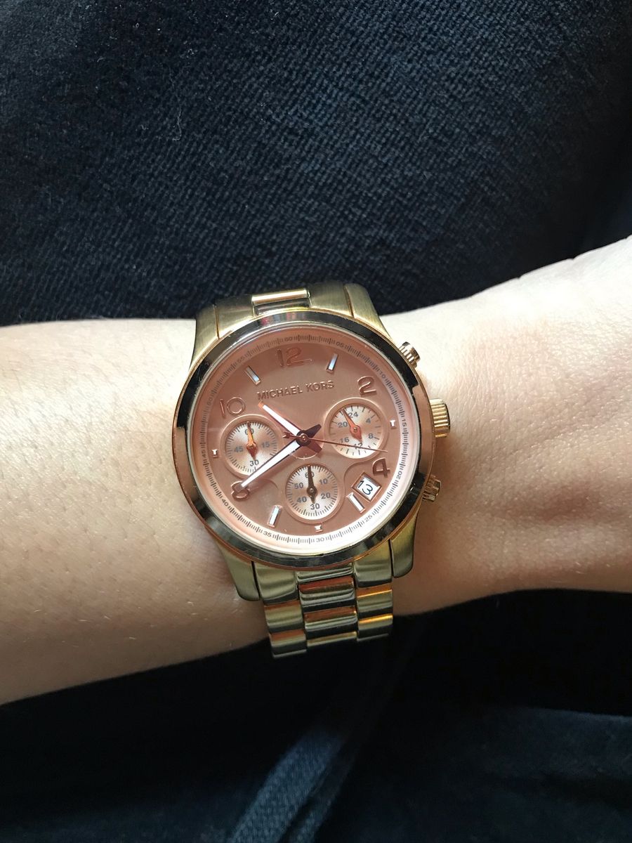 relogio michael kors feminino rose