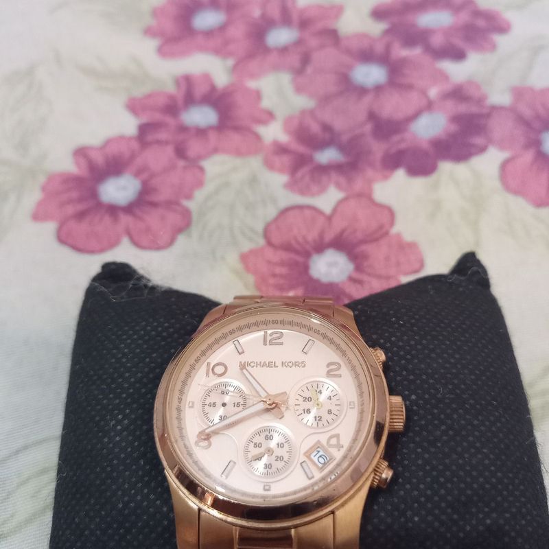 Relogio michael kors ouro 2024 rose