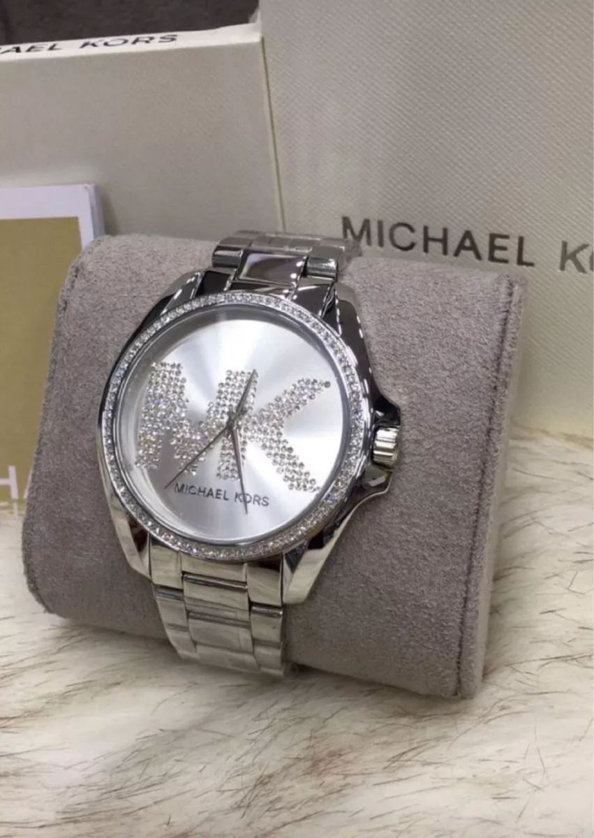 relogio maicon kors feminino prata