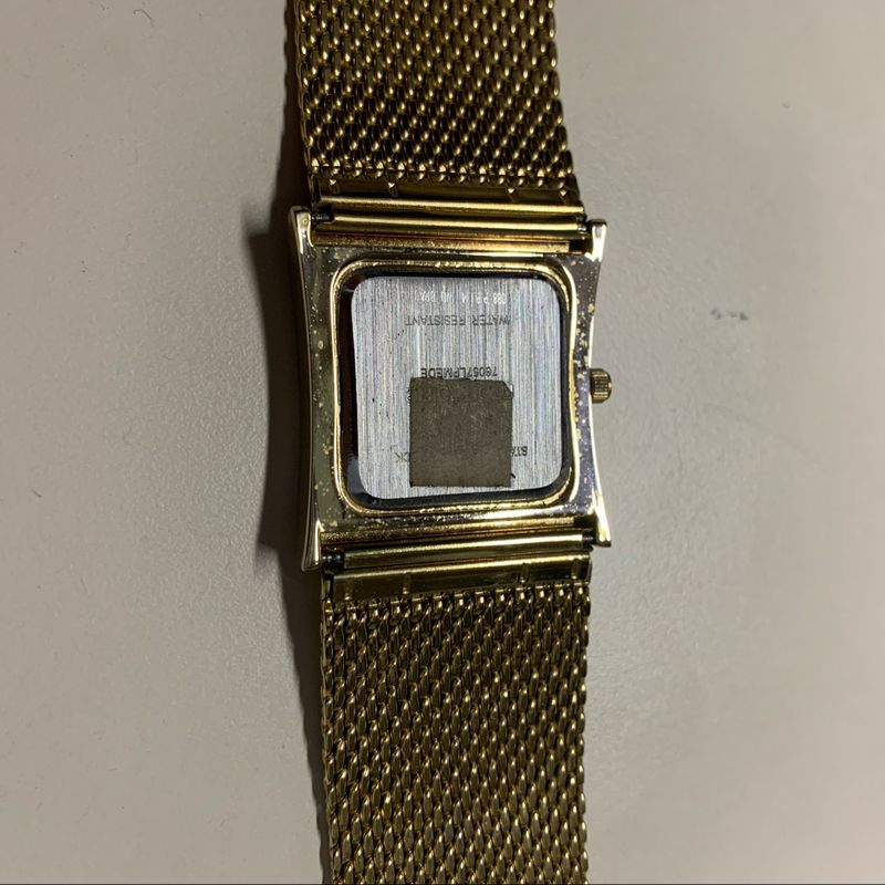 Rel gio Mondaine Dourado Quadrado Rel gio Feminino Mondaine