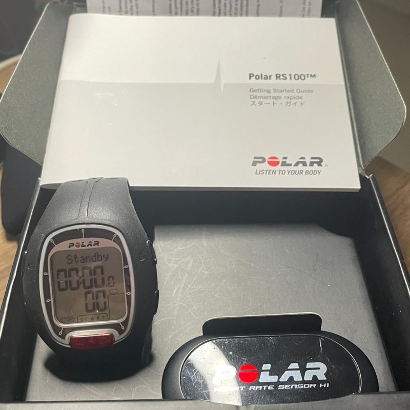 Relógio Monitor Cardíaco Polar Rs100 Celular Polar Usado 102780421  enjoei