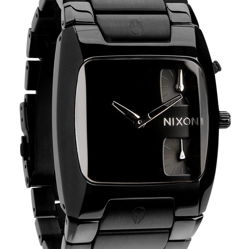 稼働 NIXON THE BANKS ニクソン バンクス オールブラック Relógio Nixon Banks All Black | Relógio Masculino Nixon Usado