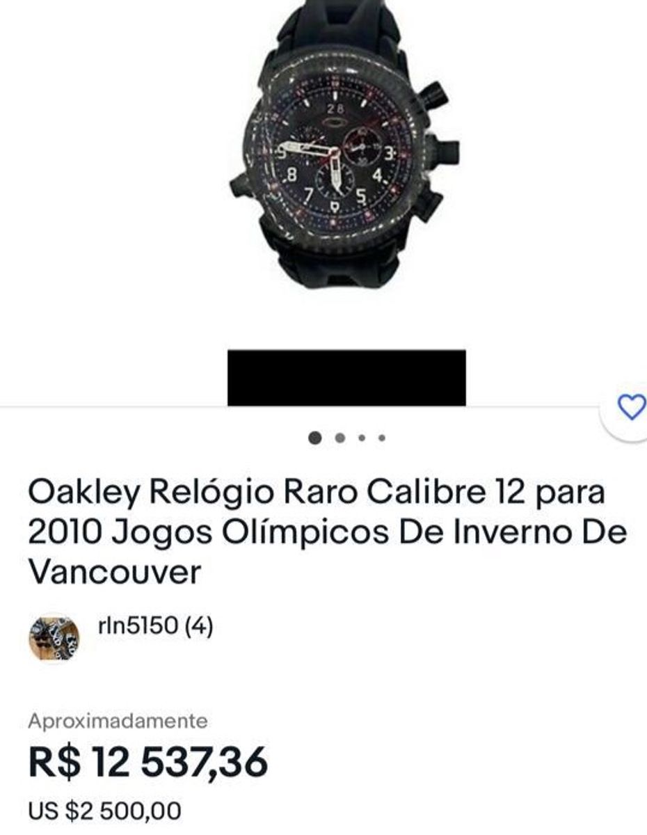 Relogio Oakley 12 Gauge | Relógio Masculino Oakley Usado 70563733