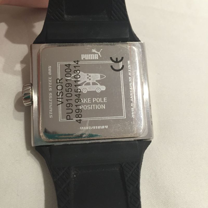 Relogio puma store stainless steel back
