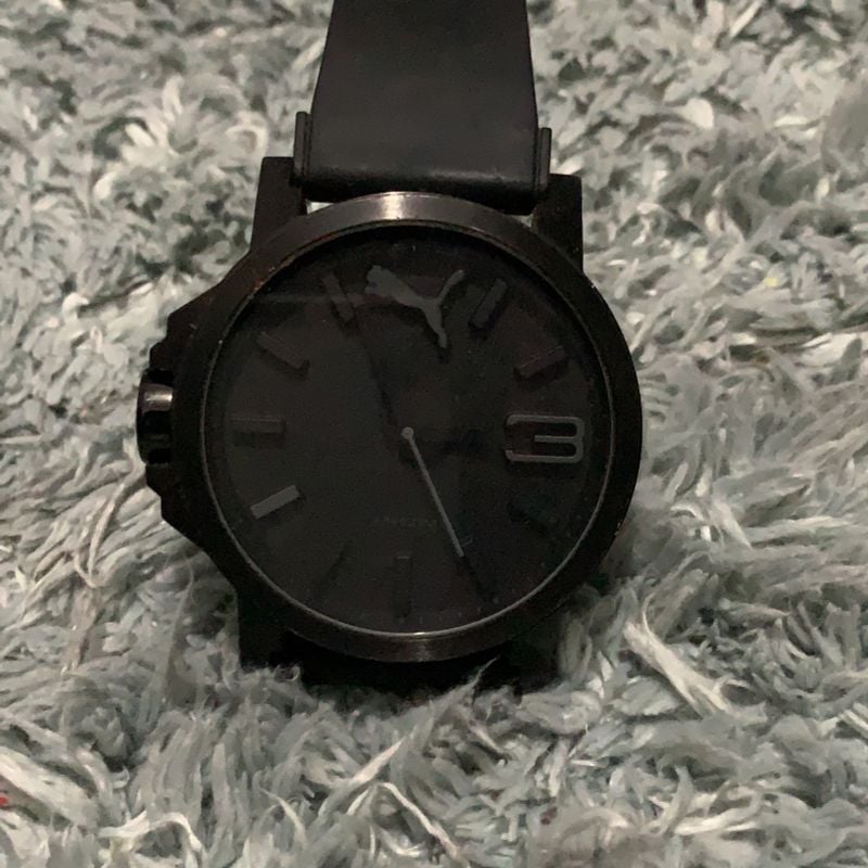 Relogio Puma All Black Pulseira de Silicone Modelo Original