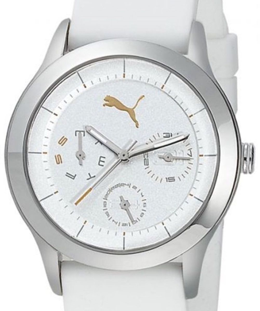relogio puma branco feminino