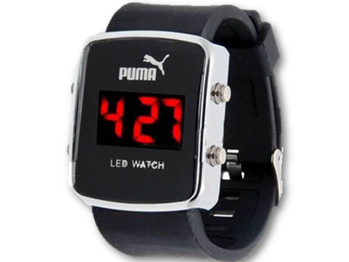 relogio puma feminino pulseira de borracha