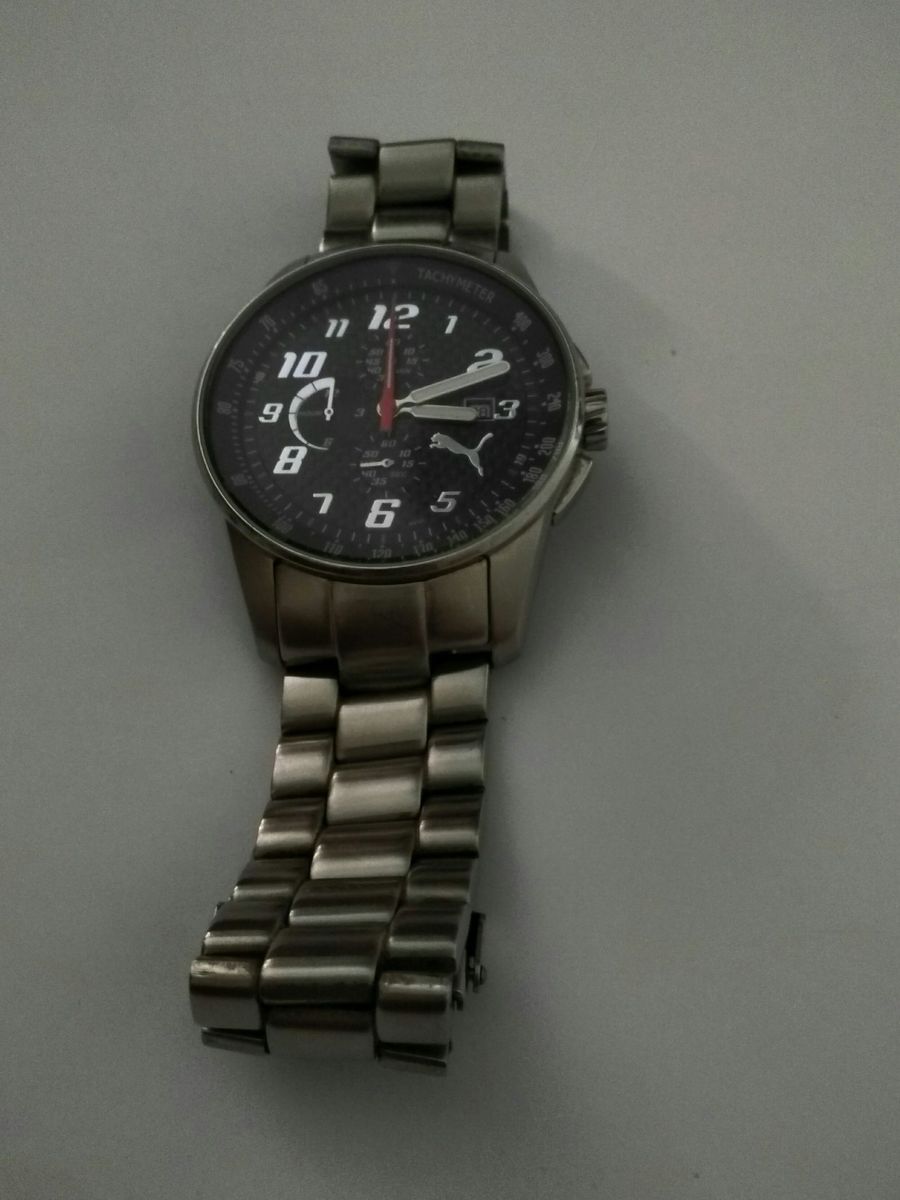 relogio puma time stainless steel 805