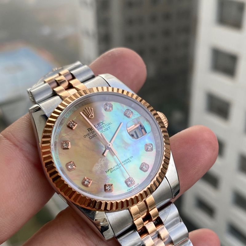 Rel gio Rolex Datejust 36mm Rel gio Feminino Rolex Nunca Usado