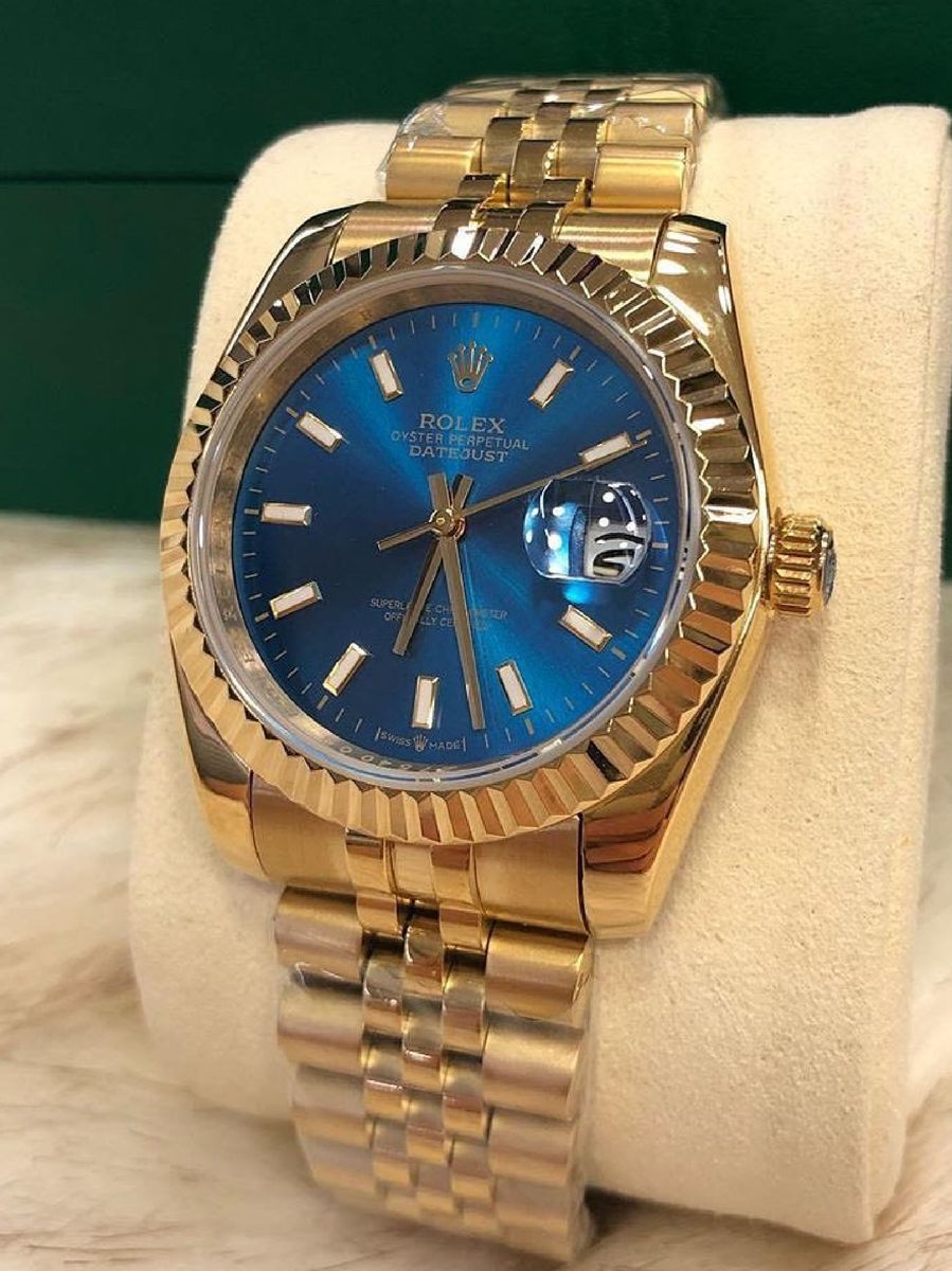 Relógio Rolex Datejust Gold Fundo Dourado