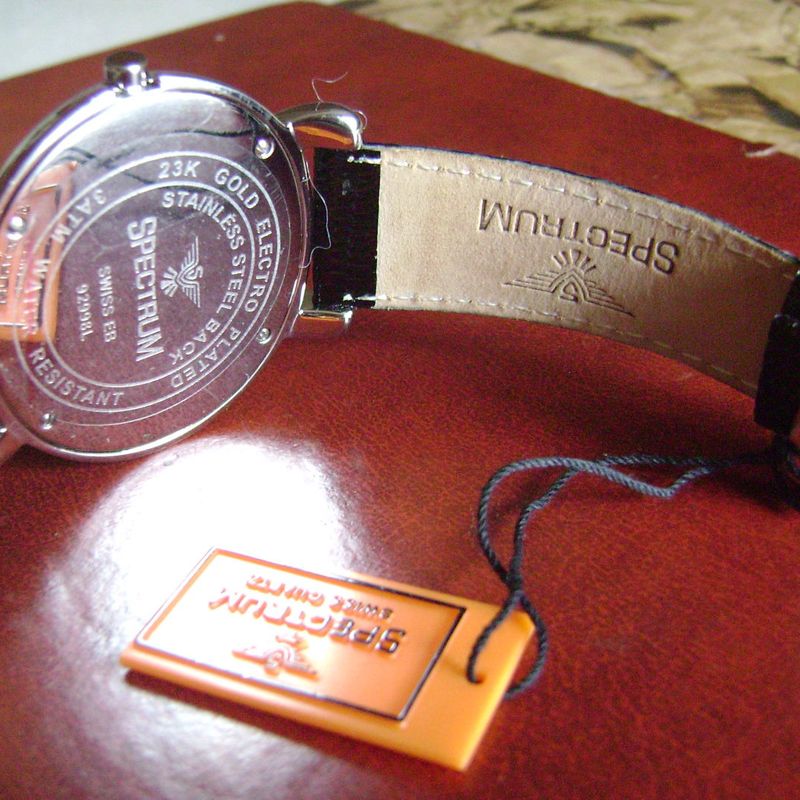 Relógio Spectrum Suíço em Ouro Galvanizado 23k Relógio Feminino Spectrum  Ouro 23k Nunca Usado 14630551 enjoei