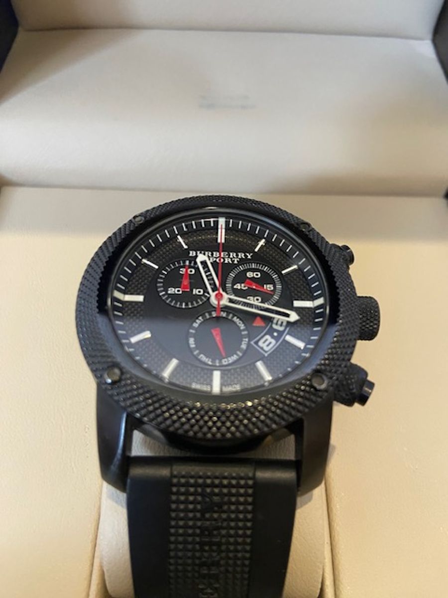 Relógio Suiço Cronógrafo Burberry Sport - Modelo Bu7705
