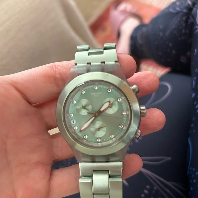 Relógio Swatch Full Blooded Mint | Swatch Usado 110943121  display picture 1