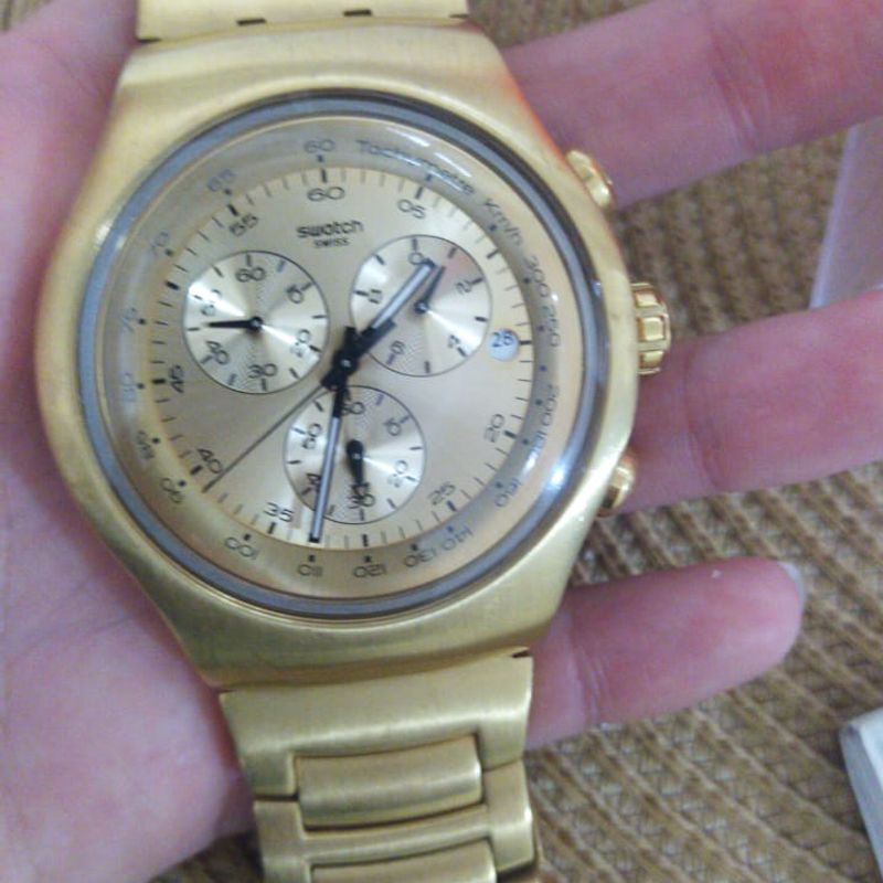 RELOJ SWATCH GOLDEN BLOCK HOMBRE YOG402G