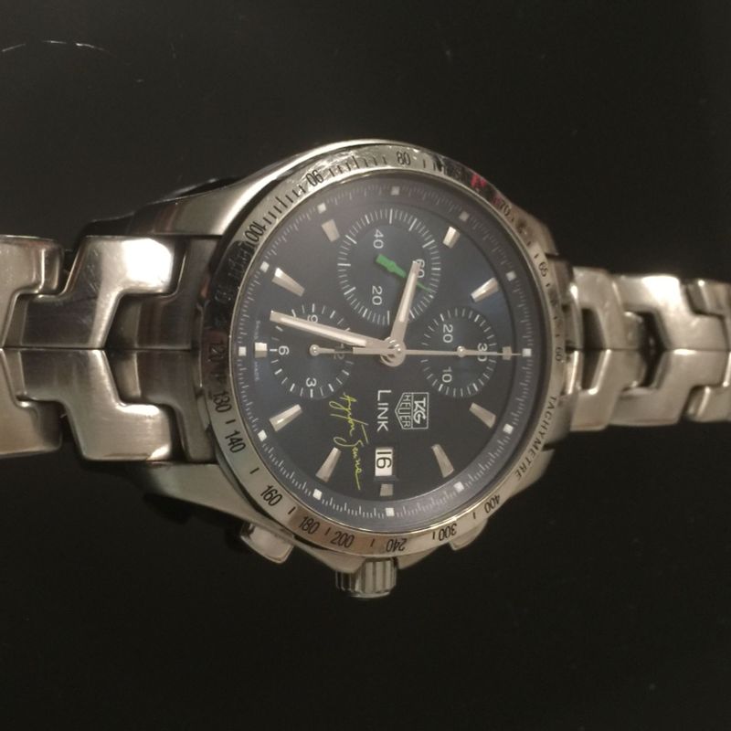 Rel gio Tag Heuer Ayrton Senna Link Original Edi o Limitada Rel gio Masculino Tag Heuer Usado 14959999 enjoei