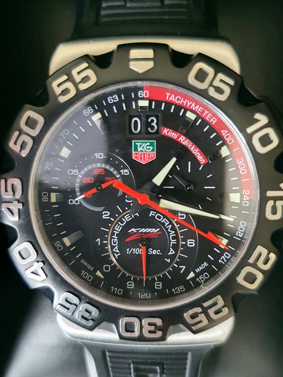 Relogio Tag Heuer F rmula 1 Kimi R ikk nen S rie Limitada Rel gio Masculino Tag Heuer Usado 70533689 enjoei