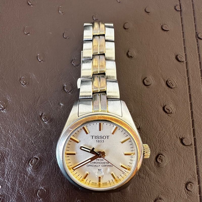 Relogio Tissot Bicolor Original Otimo Estado com Caixa Rel gio Feminino Tissot Usado 91388353 enjoei