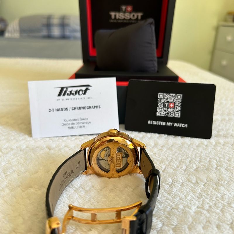 Rel gio Tissot Le Locle 316l em A o Inoxid vel com Revestimento Pdv em Ouro Rosa t0064283605200 Rel gio Masculino Tissot Usado 94769825 enjoei