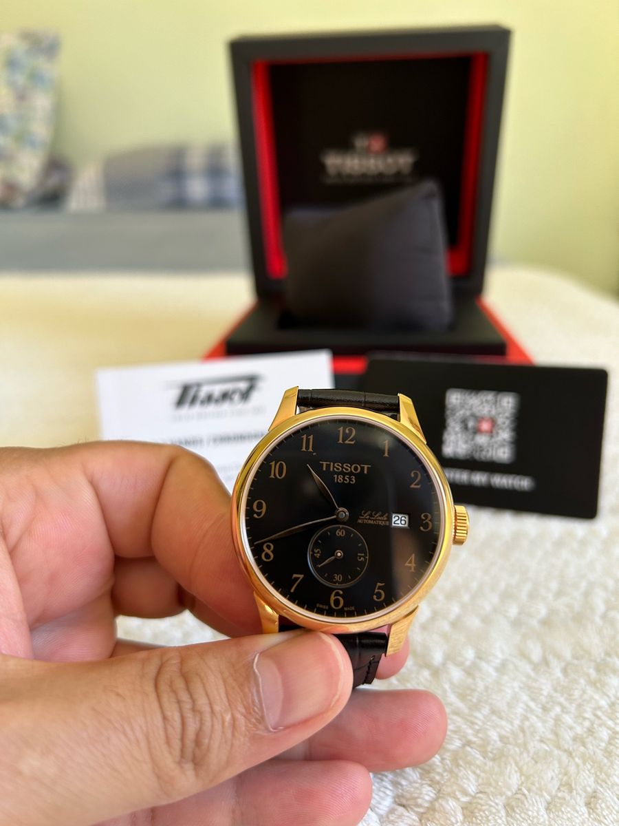 Rel gio Tissot Le Locle 316l em A o Inoxid vel com Revestimento