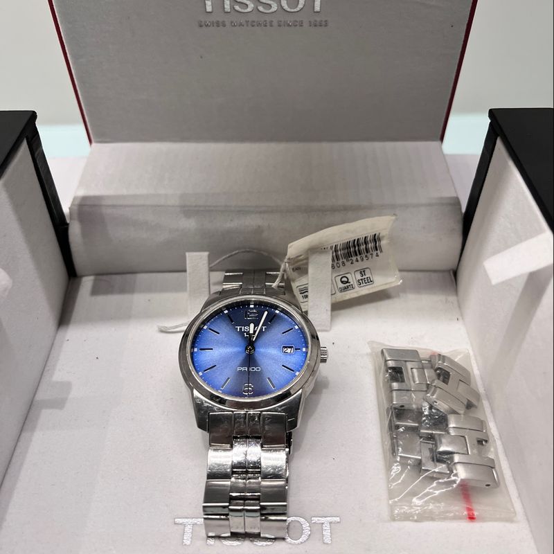 Rel gio Tissot Pr100 Original Cristal Safira e Tit nio Anal gico