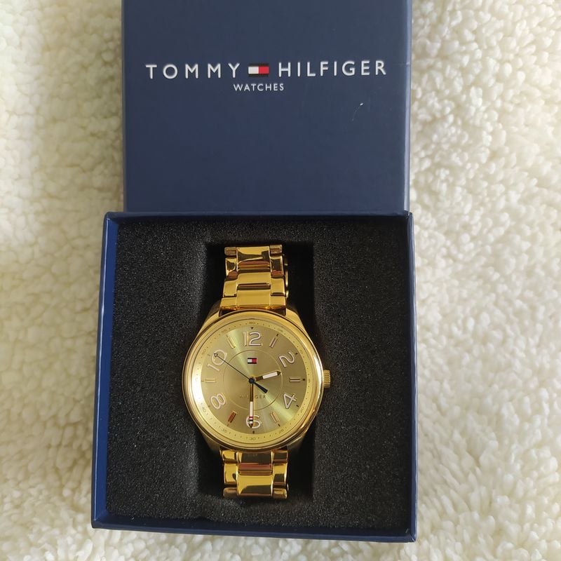 Relogio tommy 2024 dourado masculino