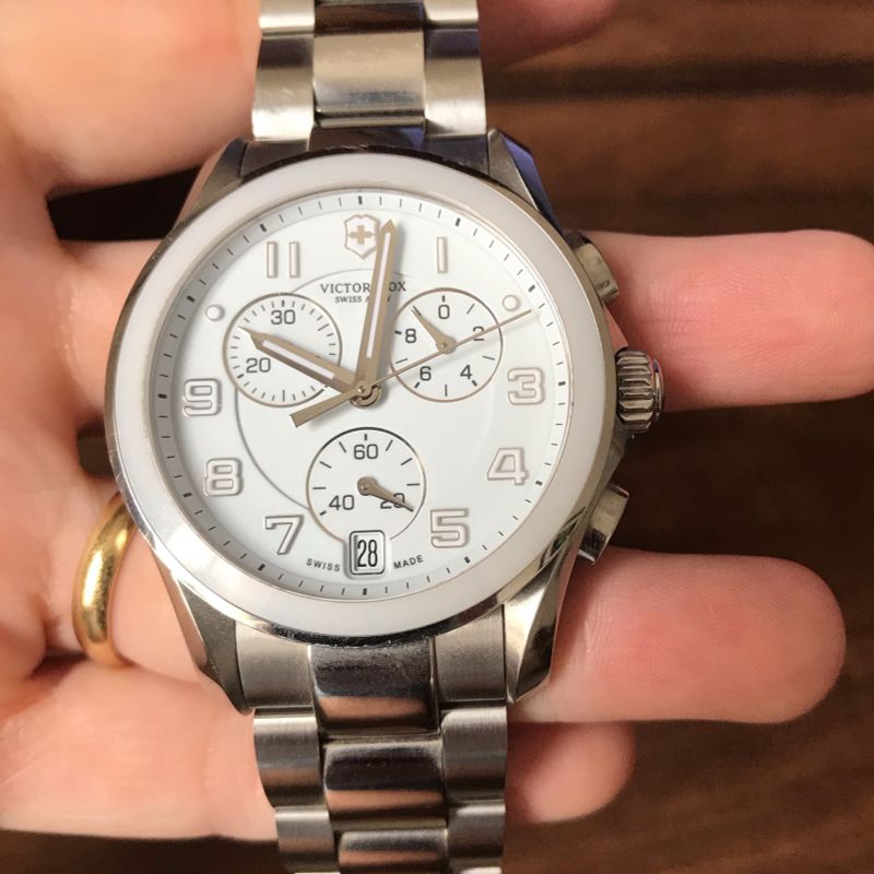 Rel gio Victorinox Swiss Army Chrono Classic Ceramic 241538 Rel gio Feminino Victorinox Usado 48232803 enjoei