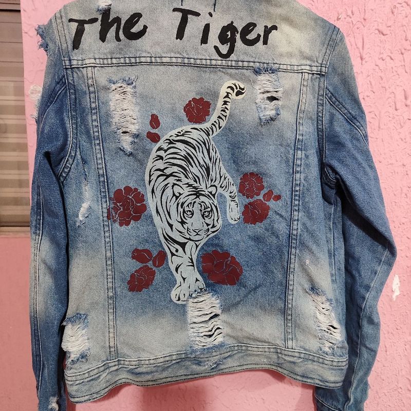 Renner Jaqueta Jeans Tigre Tam P Casaco Feminino Jeanswear Usado  109092115 enjoei