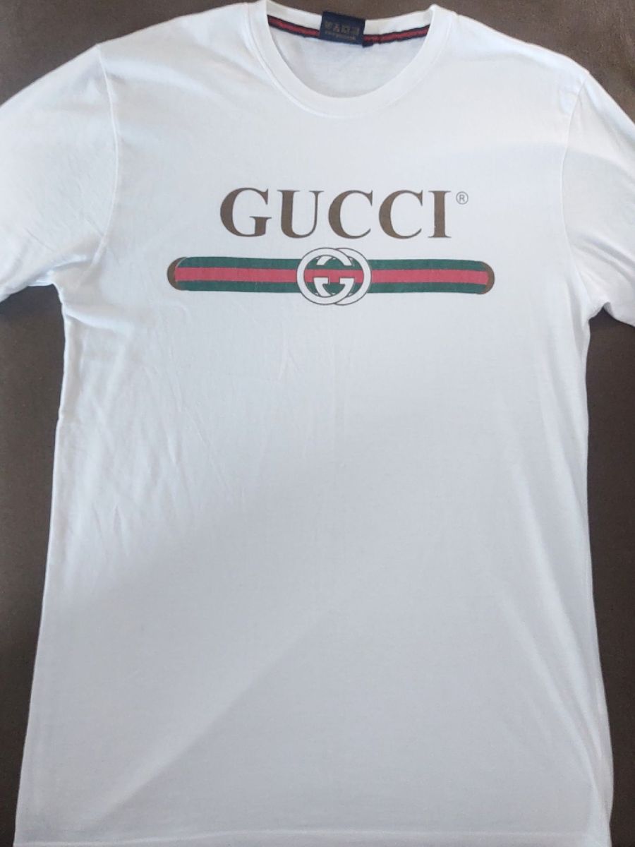 R plica Blusa Gucci Masculina Camiseta Masculina Gucci Usado 48546552 enjoei