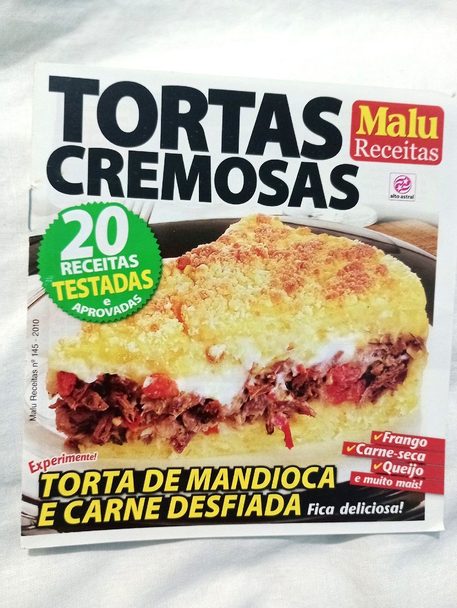 Revista Receitas Tortas Livro Malu Receitas Usado Enjoei