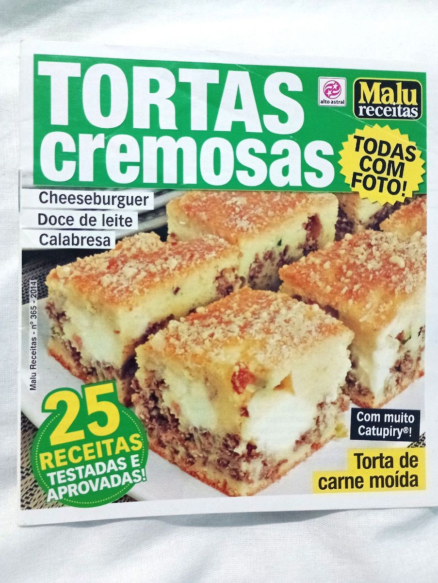 Revista Receitas Tortas Livro Malu Receitas Usado Enjoei