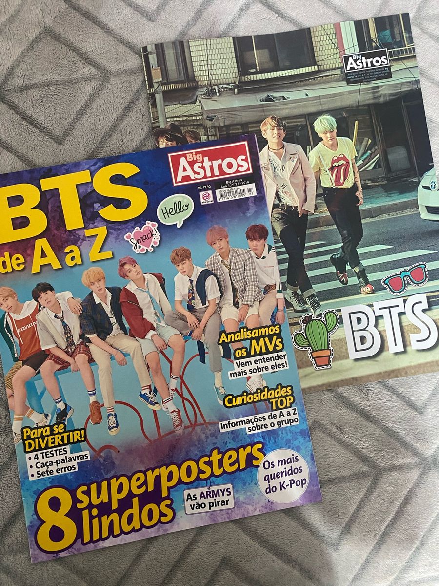 Revista Bigastros Edição Bts a a Z - 2018 + Pôsteres | Big Astros
