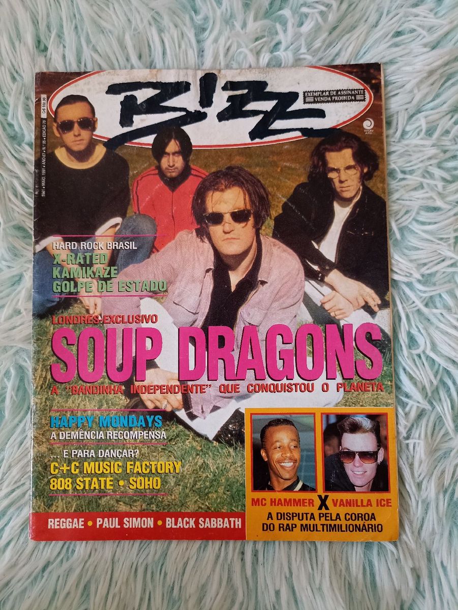 Revista Bizz C/ Mc Hammer, Vanilla Ice ,paddy Aloon, Margaret Menezes ...