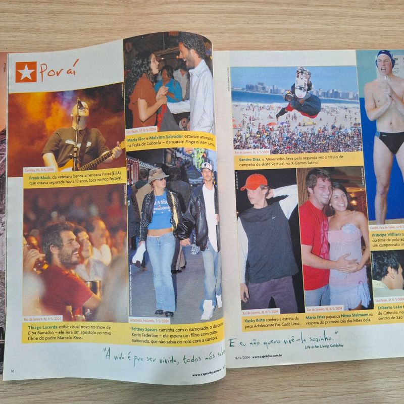 ビンテージ雑誌　an・an no.84 Revista Capricho Malhação 2004 Dani Suzuki Gael Garcia Bernardo