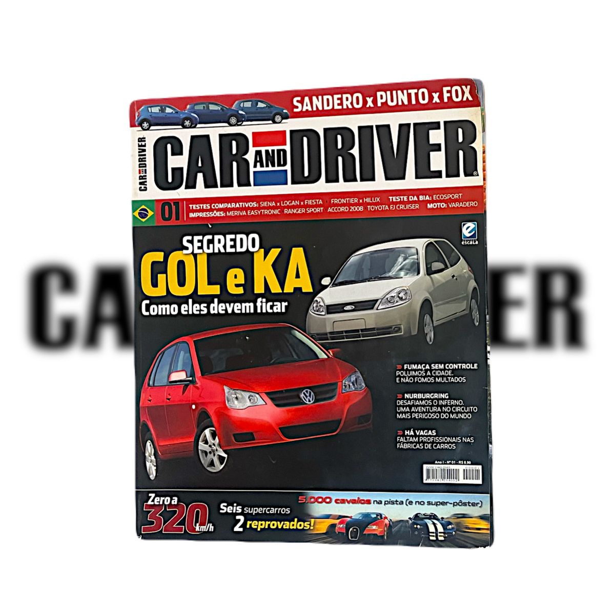 Revista Car And Driver Brasil Primeira Edição Numero 1 | Livro Car And