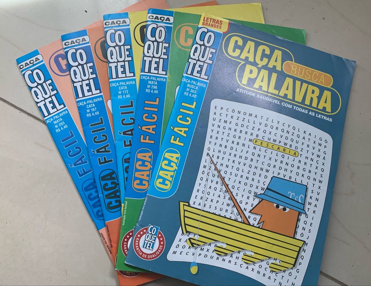 10 Revistas Coquetel Caça Palavras, Livro Nunca Usado 76103757