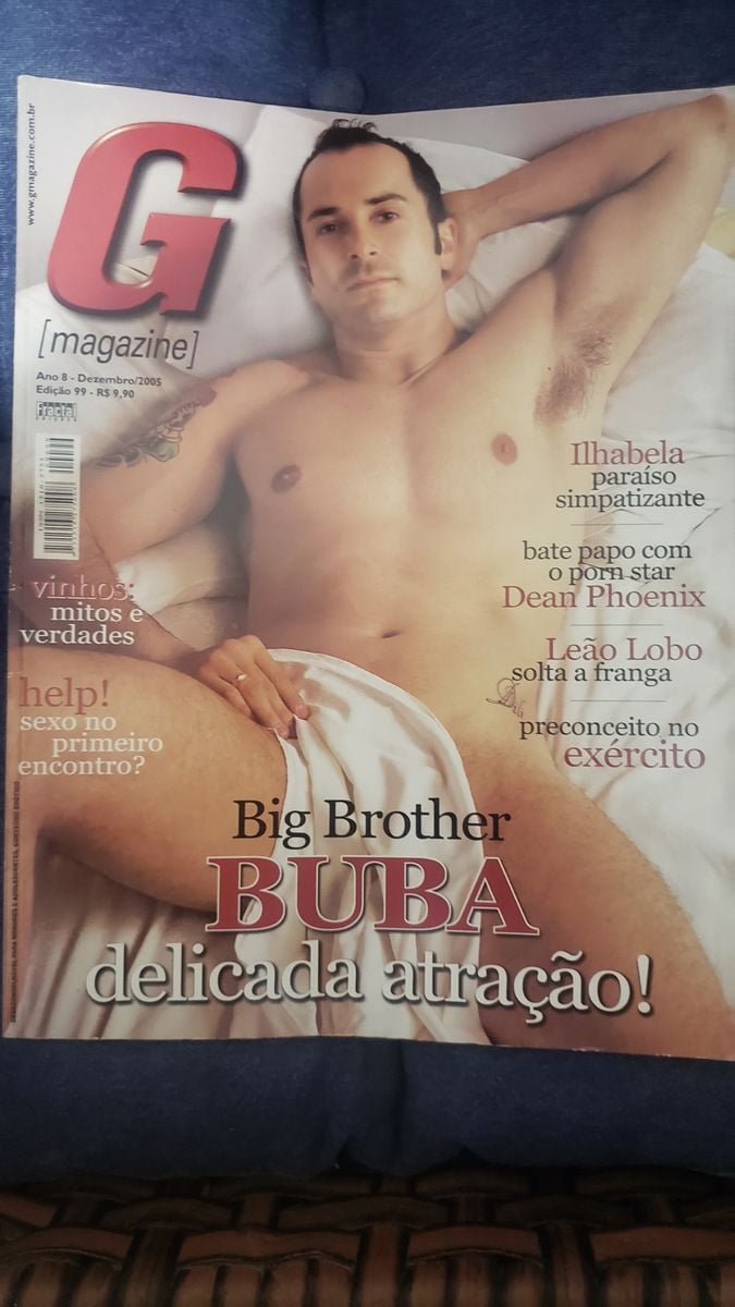 Revista G Magazine Buba Big Brother Brasil | Produto Masculino Gay Usado  83291384 | enjoei