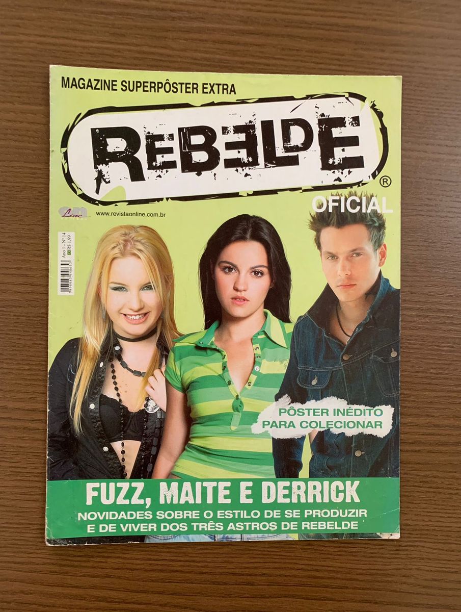Revista Magazine Superpôster Extra Rebelde Rbd Nº 14 - Sol, Lupita e ...